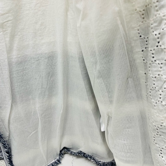 Chicos Eyelet topper embellished trim jacket SZ4 nwt - Picture 7 of 12